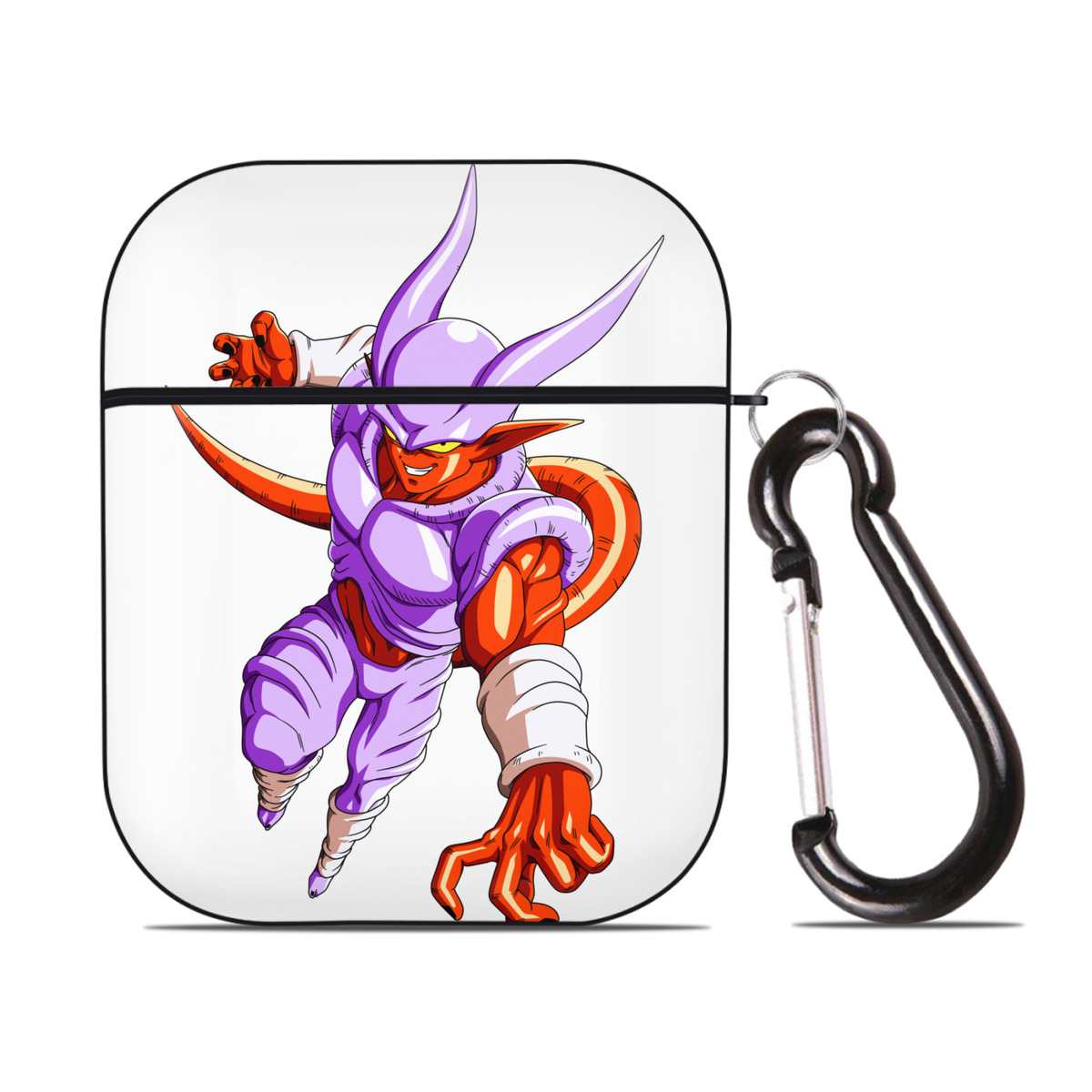 （画像用） ドラゴンボール ジャネンバ DRAGON BALL Janemba AirPods 第2世代保護ケース ハードシェル ブラック 耐衝撃・防指紋・カラビナ付き