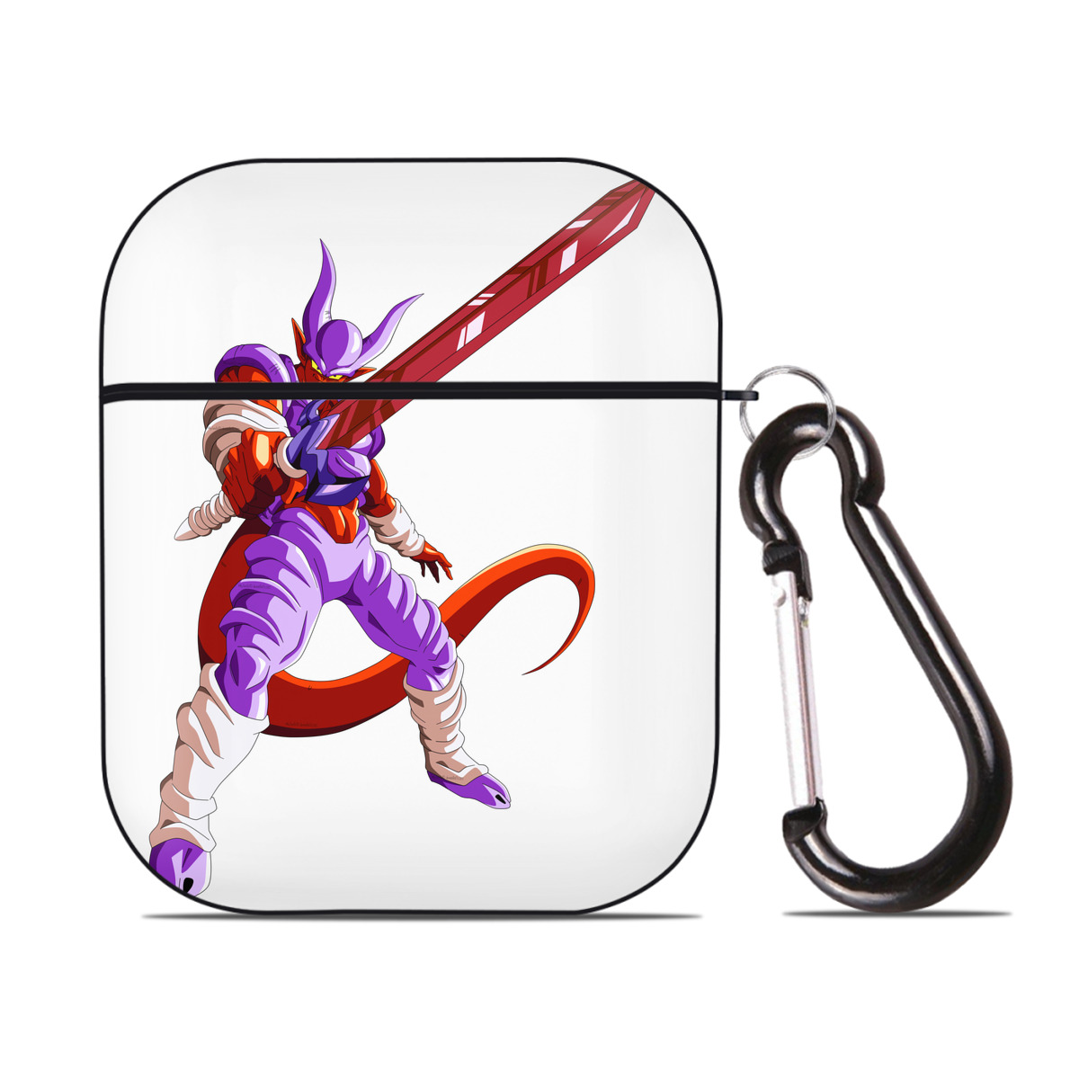 （画像用） ドラゴンボール ジャネンバ DRAGON BALL Janemba AirPods 第2世代保護ケース ハードシェル ブラック 耐衝撃・防指紋・カラビナ付き