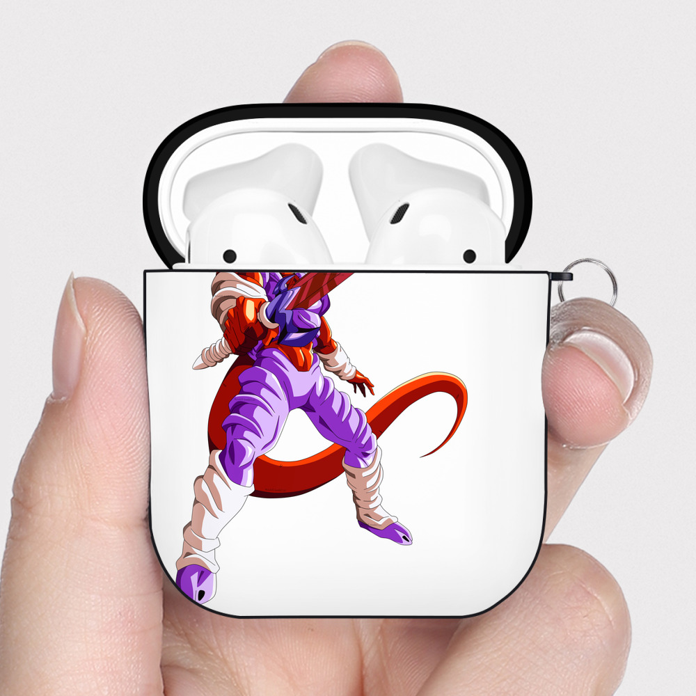 （画像用） ドラゴンボール ジャネンバ DRAGON BALL Janemba AirPods 第2世代保護ケース ハードシェル ブラック 耐衝撃・防指紋・カラビナ付き