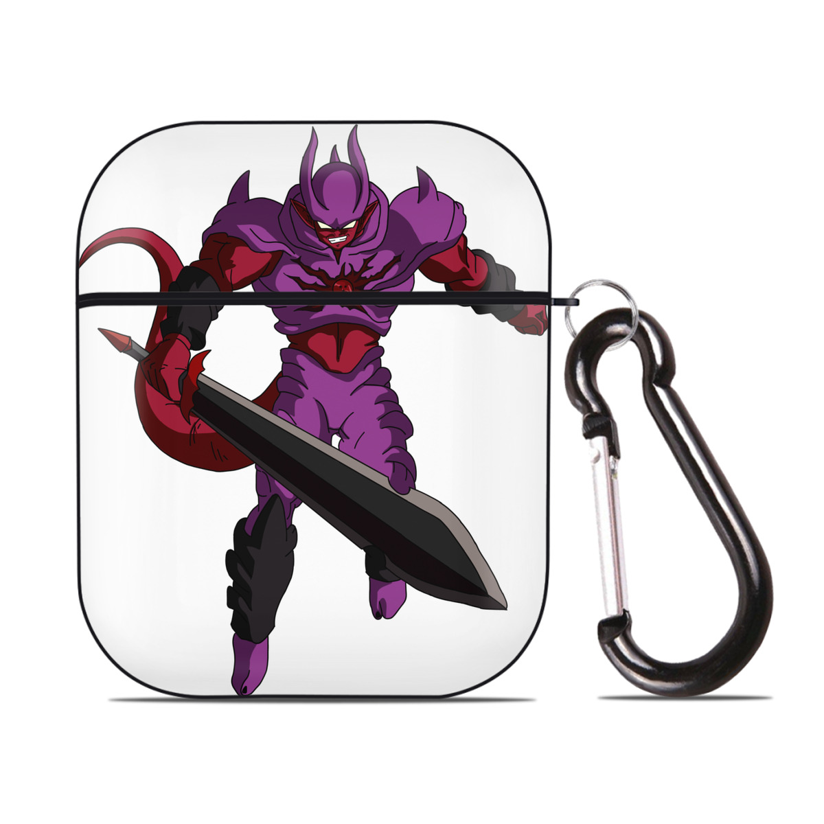 （画像用） ドラゴンボール ジャネンバ DRAGON BALL Janemba AirPods 第2世代保護ケース ハードシェル ブラック 耐衝撃・防指紋・カラビナ付き
