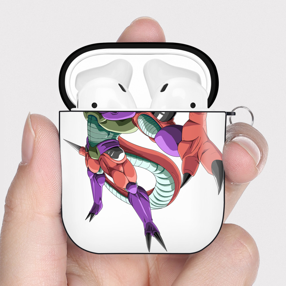 （画像用） ドラゴンボール ジャネンバ DRAGON BALL Janemba AirPods 第2世代保護ケース ハードシェル ブラック 耐衝撃・防指紋・カラビナ付き