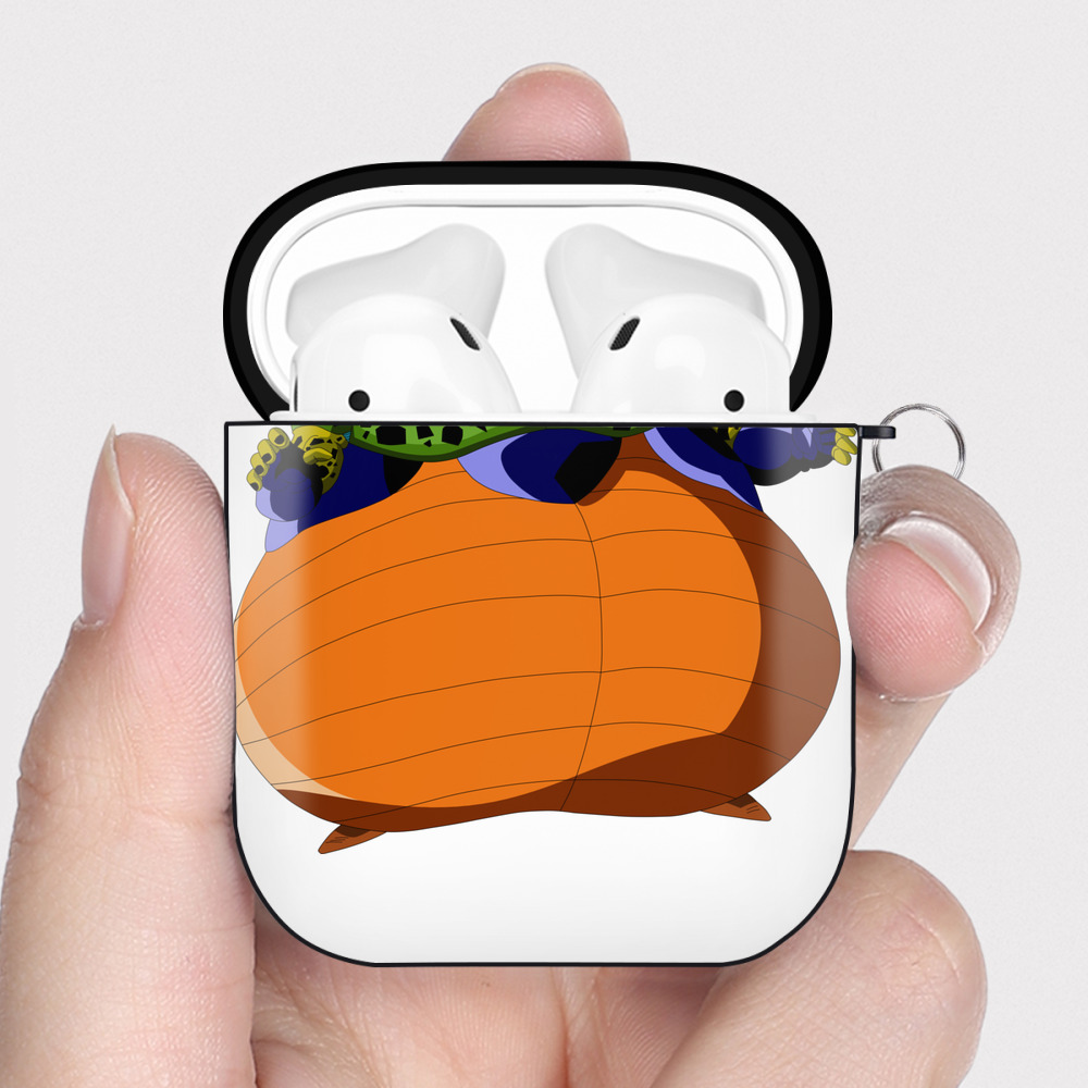 （画像用） ドラゴンボール セル DRAGON BALL Cell AirPods 第2世代保護ケース ハードシェル ブラック 耐衝撃・防指紋・カラビナ付き