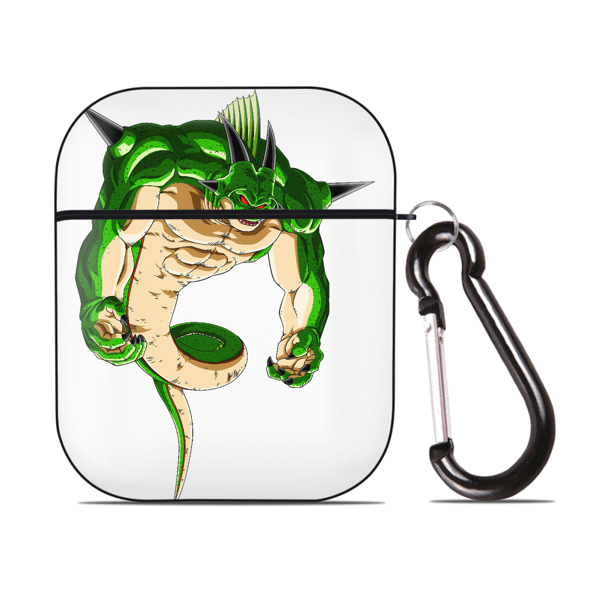 （画像用） ドラゴンボール 神龍 シェンロン DRAGON BALL Shenron AirPods 第2世代保護ケース ハードシェル ブラック 耐衝撃・防指紋・カラビナ付き