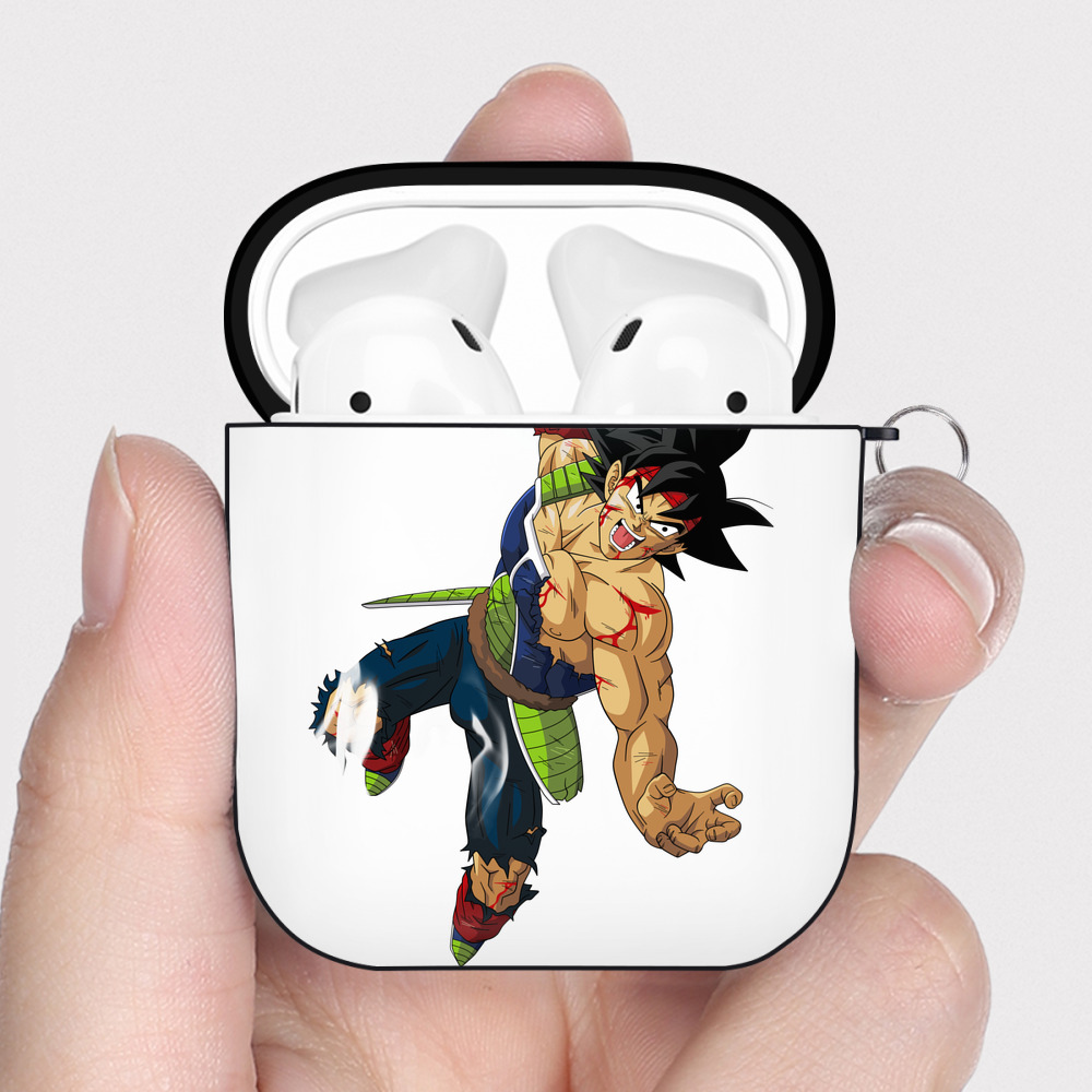 （画像用） ドラゴンボール バーダック DRAGON BALL Burdock AirPods 第2世代保護ケース ハードシェル ブラック 耐衝撃・防指紋・カラビナ付き