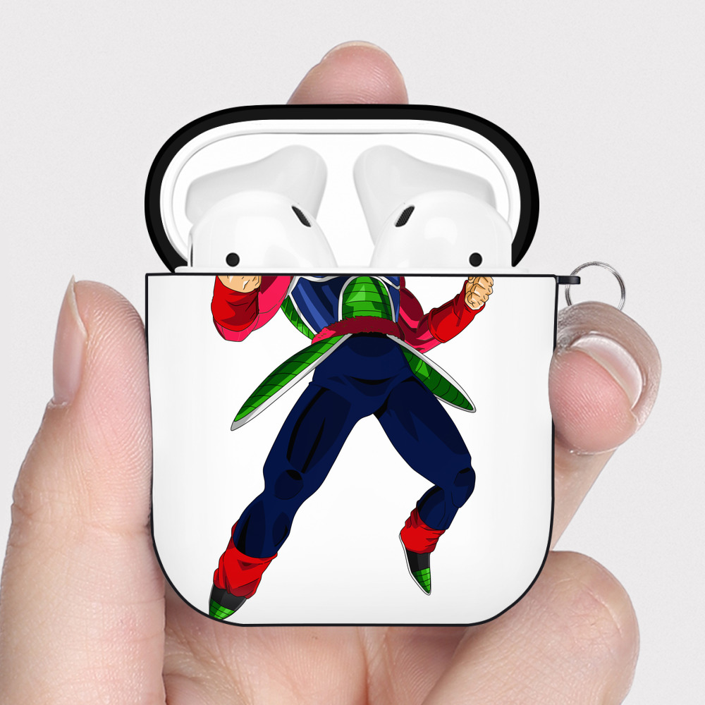 （画像用） ドラゴンボール バーダック DRAGON BALL Burdock AirPods 第2世代保護ケース ハードシェル ブラック 耐衝撃・防指紋・カラビナ付き
