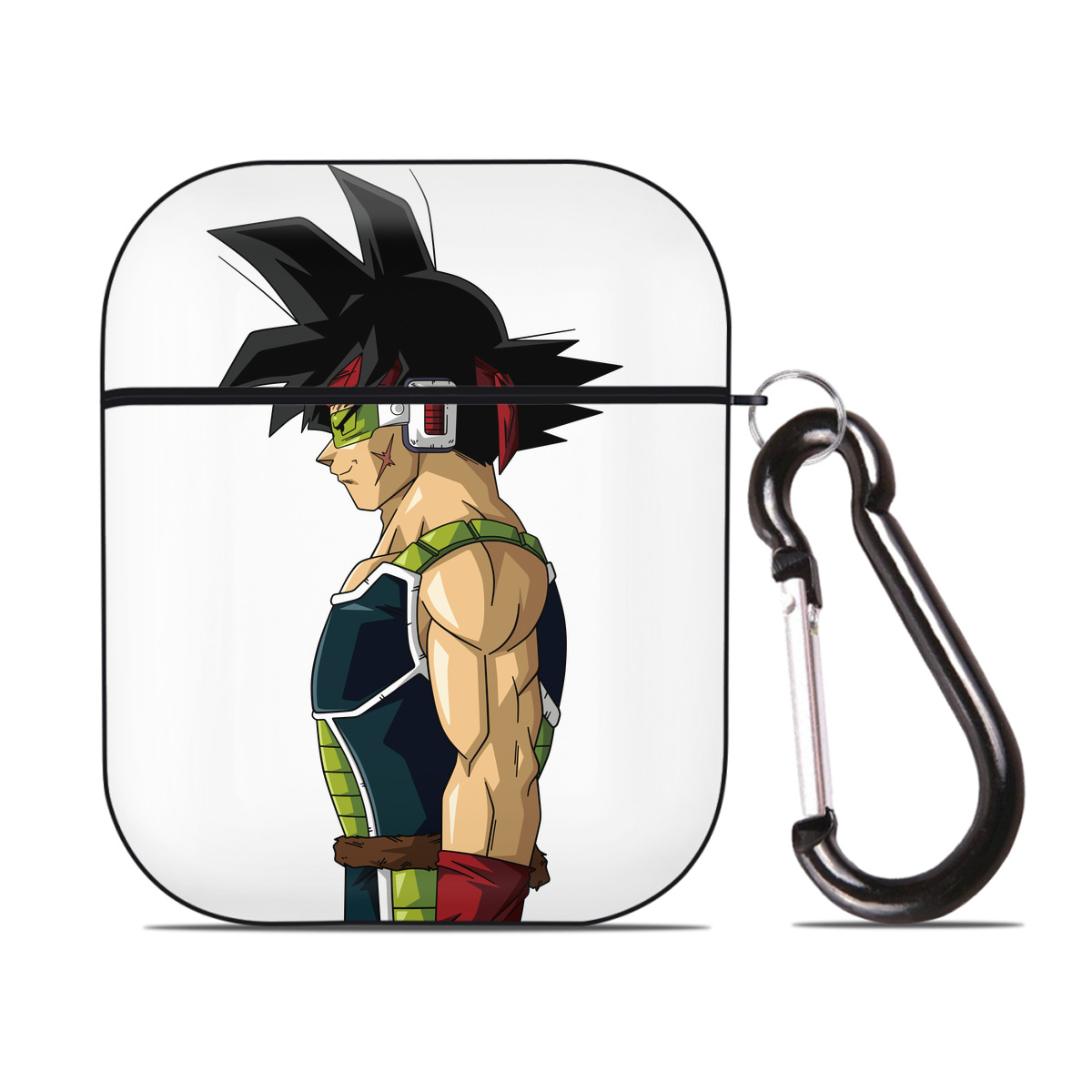 （画像用） ドラゴンボール バーダック DRAGON BALL Burdock AirPods 第2世代保護ケース ハードシェル ブラック 耐衝撃・防指紋・カラビナ付き