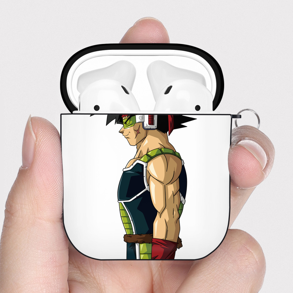 （画像用） ドラゴンボール バーダック DRAGON BALL Burdock AirPods 第2世代保護ケース ハードシェル ブラック 耐衝撃・防指紋・カラビナ付き