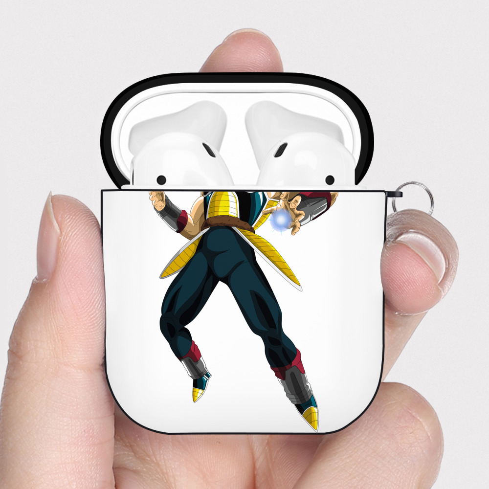 （画像用） ドラゴンボール バーダック DRAGON BALL Burdock AirPods 第2世代保護ケース ハードシェル ブラック 耐衝撃・防指紋・カラビナ付き