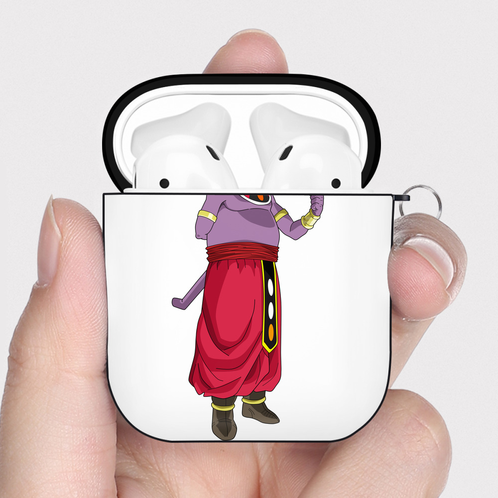（画像用） ドラゴンボール シャンパ DRAGON BALL Champa AirPods 第2世代保護ケース ハードシェル ブラック 耐衝撃・防指紋・カラビナ付き