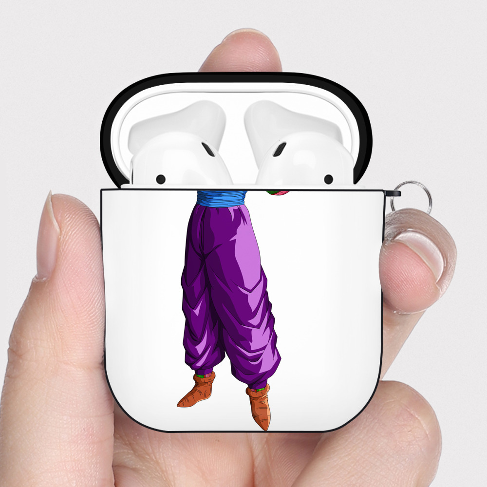 （画像用） ドラゴンボール ピッコロ DRAGON BALL Piccolo AirPods 第2世代保護ケース ハードシェル ブラック 耐衝撃・防指紋・カラビナ付き