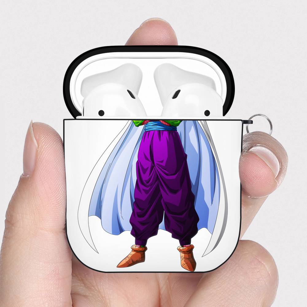 （画像用） ドラゴンボール ピッコロ DRAGON BALL Piccolo AirPods 第2世代保護ケース ハードシェル ブラック 耐衝撃・防指紋・カラビナ付き