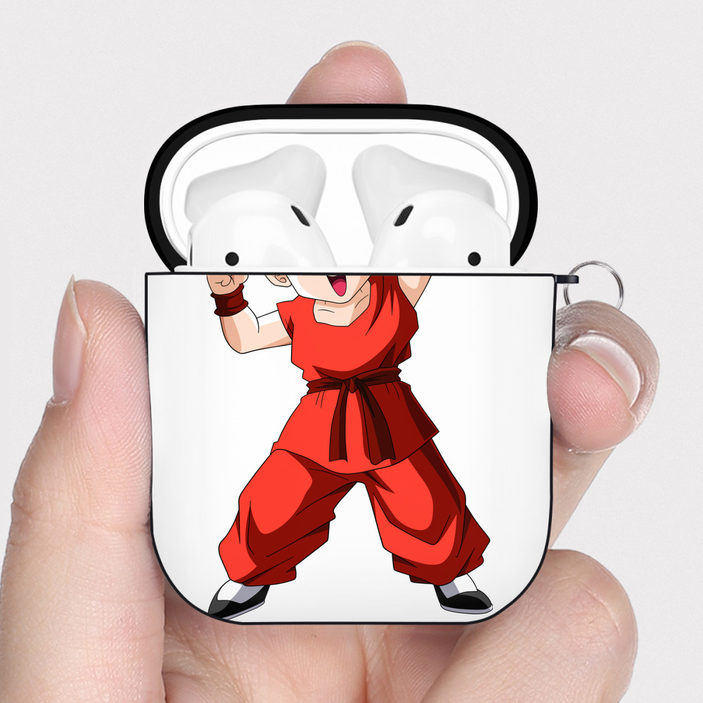 （画像用） ドラゴンボール パン DRAGON BALL Pan AirPods 第2世代保護ケース ハードシェル ブラック 耐衝撃・防指紋・カラビナ付き