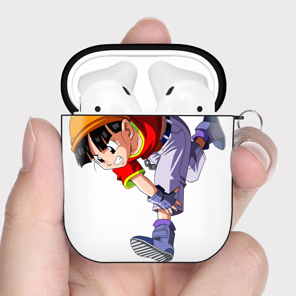 （画像用） ドラゴンボール パン DRAGON BALL Pan AirPods 第2世代保護ケース ハードシェル ブラック 耐衝撃・防指紋・カラビナ付き