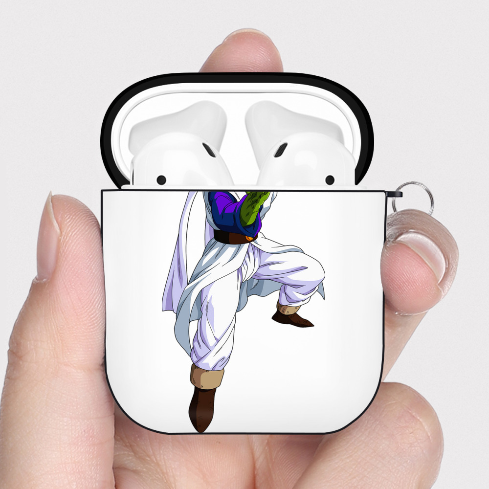 （画像用） ドラゴンボール パイクーハン DRAGON BALL Pikkon AirPods 第2世代保護ケース ハードシェル ブラック 耐衝撃・防指紋・カラビナ付き