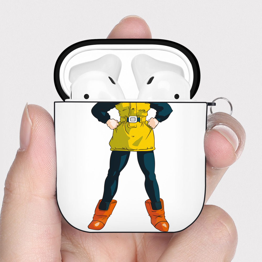 （画像用） ドラゴンボール ブルマ DRAGON BALL Bulma AirPods 第2世代保護ケース ハードシェル ブラック 耐衝撃・防指紋・カラビナ付き