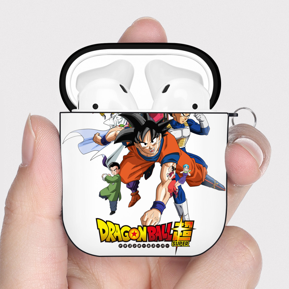 （画像用） ドラゴンボール DRAGON BALL AirPods 第2世代保護ケース ハードシェル ブラック 耐衝撃・防指紋・カラビナ付き