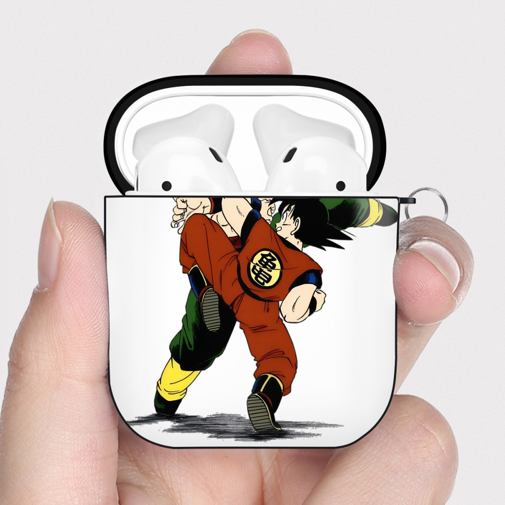 （画像用） ドラゴンボール DRAGON BALL AirPods 第2世代保護ケース ハードシェル ブラック 耐衝撃・防指紋・カラビナ付き
