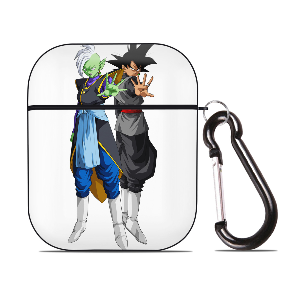 （画像用） ドラゴンボール DRAGON BALL AirPods 第2世代保護ケース ハードシェル ブラック 耐衝撃・防指紋・カラビナ付き