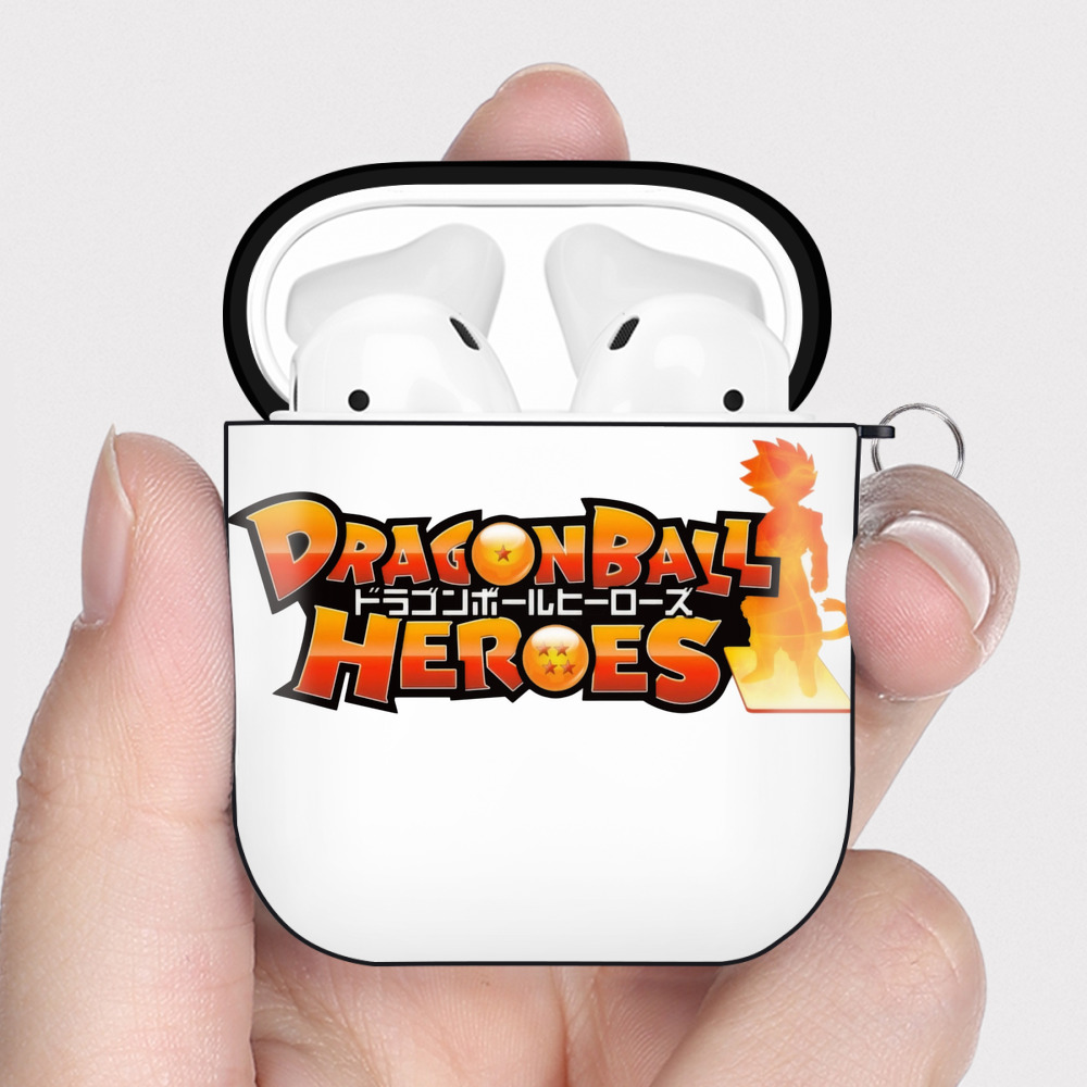 （画像用） ドラゴンボール DRAGON BALL AirPods 第2世代保護ケース ハードシェル ブラック 耐衝撃・防指紋・カラビナ付き