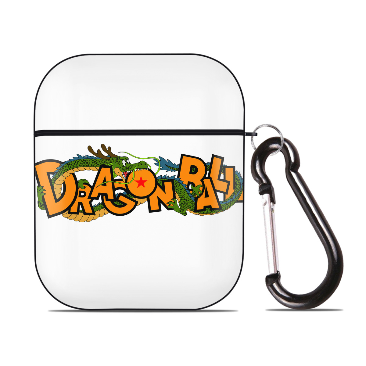 （画像用） ドラゴンボール DRAGON BALL AirPods 第2世代保護ケース ハードシェル ブラック 耐衝撃・防指紋・カラビナ付き