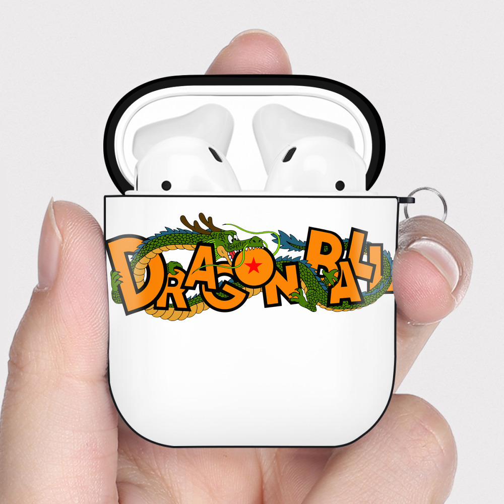（画像用） ドラゴンボール DRAGON BALL AirPods 第2世代保護ケース ハードシェル ブラック 耐衝撃・防指紋・カラビナ付き