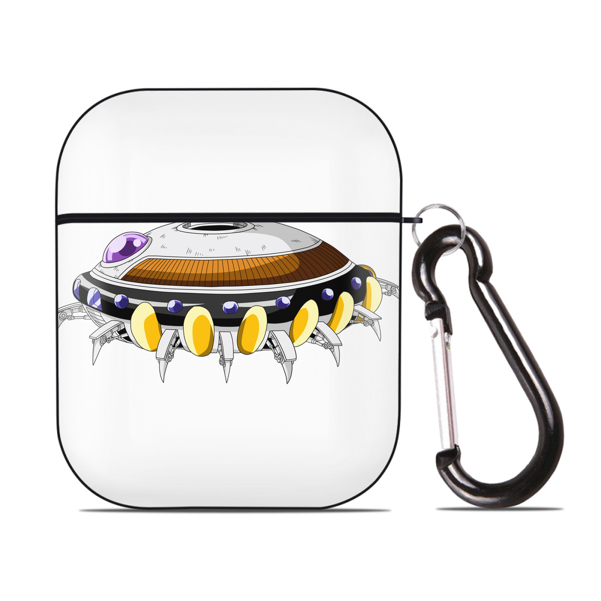 （画像用） ドラゴンボール DRAGON BALL AirPods 第2世代保護ケース ハードシェル ブラック 耐衝撃・防指紋・カラビナ付き