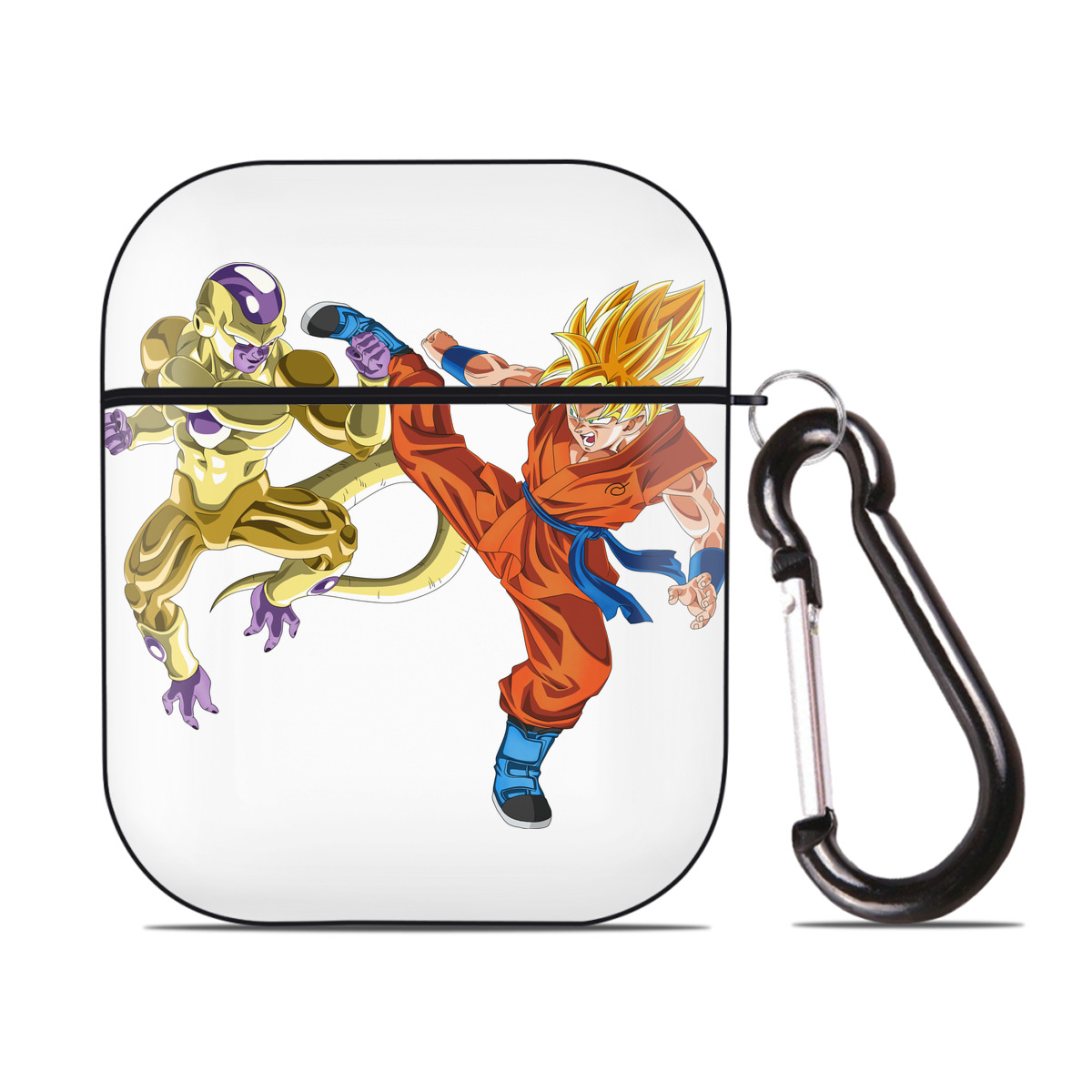 （画像用） ドラゴンボール DRAGON BALL AirPods 第2世代保護ケース ハードシェル ブラック 耐衝撃・防指紋・カラビナ付き