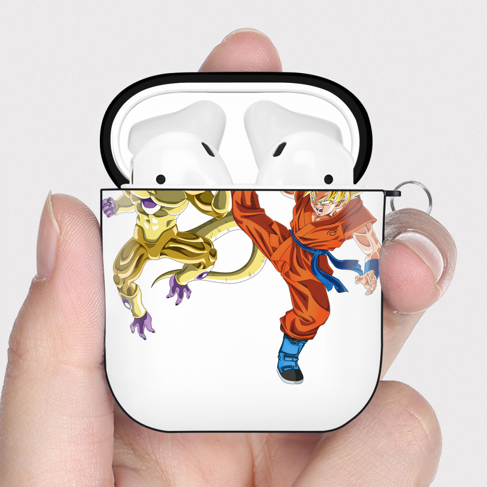 （画像用） ドラゴンボール DRAGON BALL AirPods 第2世代保護ケース ハードシェル ブラック 耐衝撃・防指紋・カラビナ付き