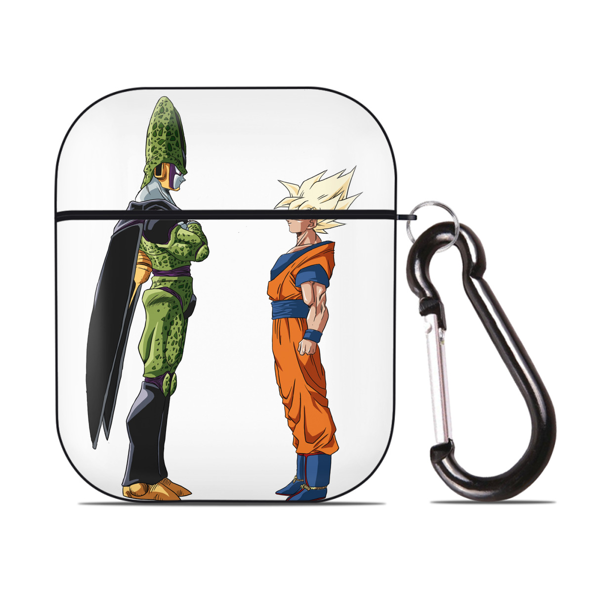 （画像用） ドラゴンボール DRAGON BALL AirPods 第2世代保護ケース ハードシェル ブラック 耐衝撃・防指紋・カラビナ付き