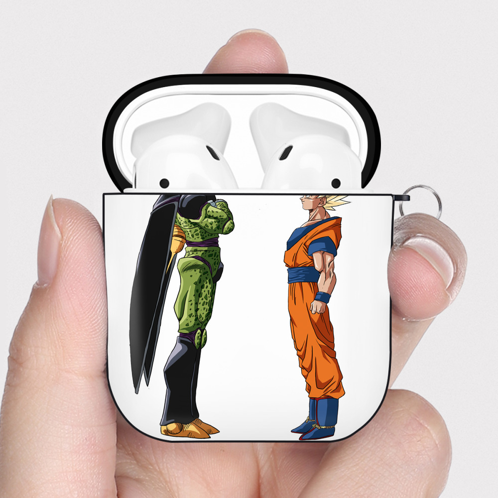 （画像用） ドラゴンボール DRAGON BALL AirPods 第2世代保護ケース ハードシェル ブラック 耐衝撃・防指紋・カラビナ付き