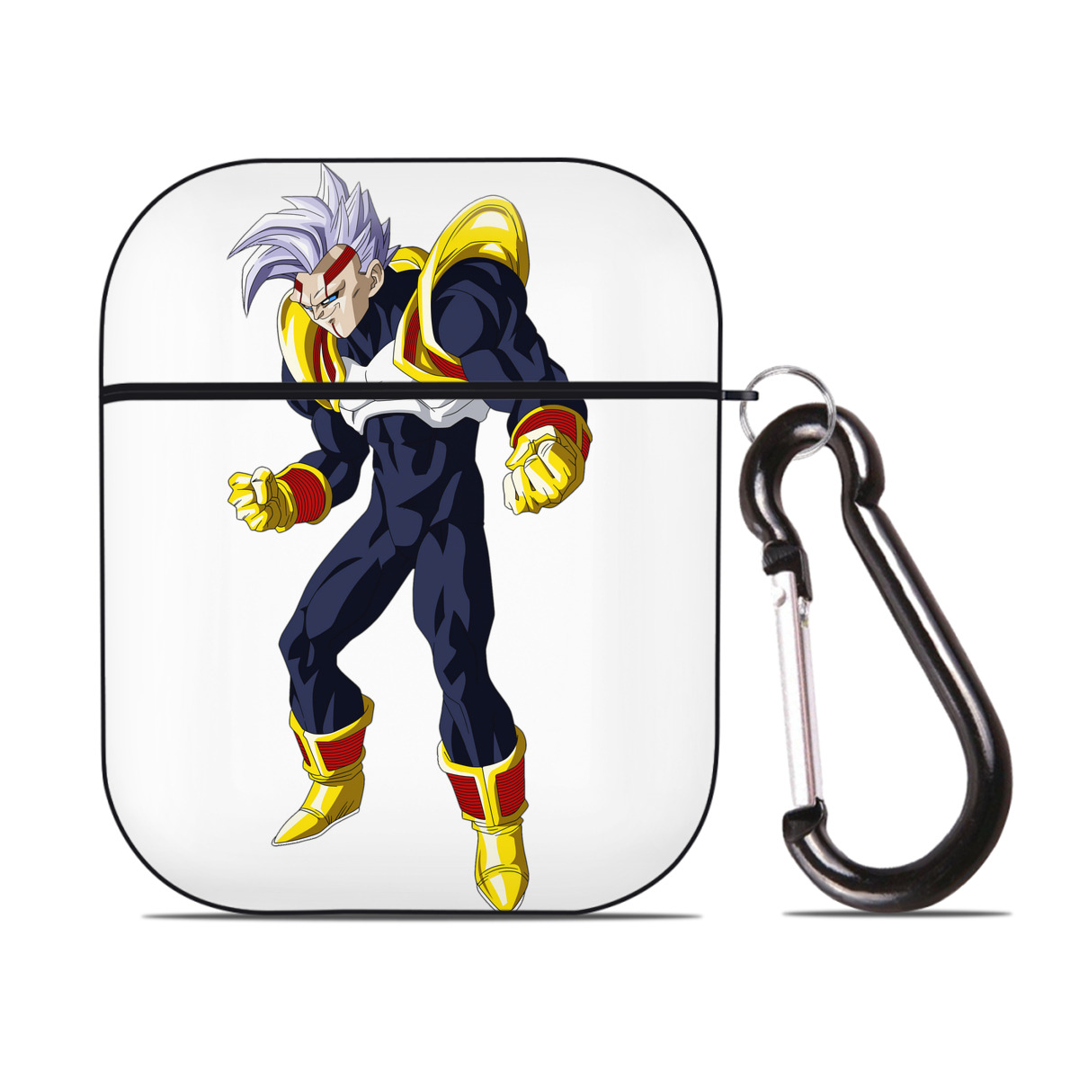 （画像用） ドラゴンボール DRAGON BALL AirPods 第2世代保護ケース ハードシェル ブラック 耐衝撃・防指紋・カラビナ付き