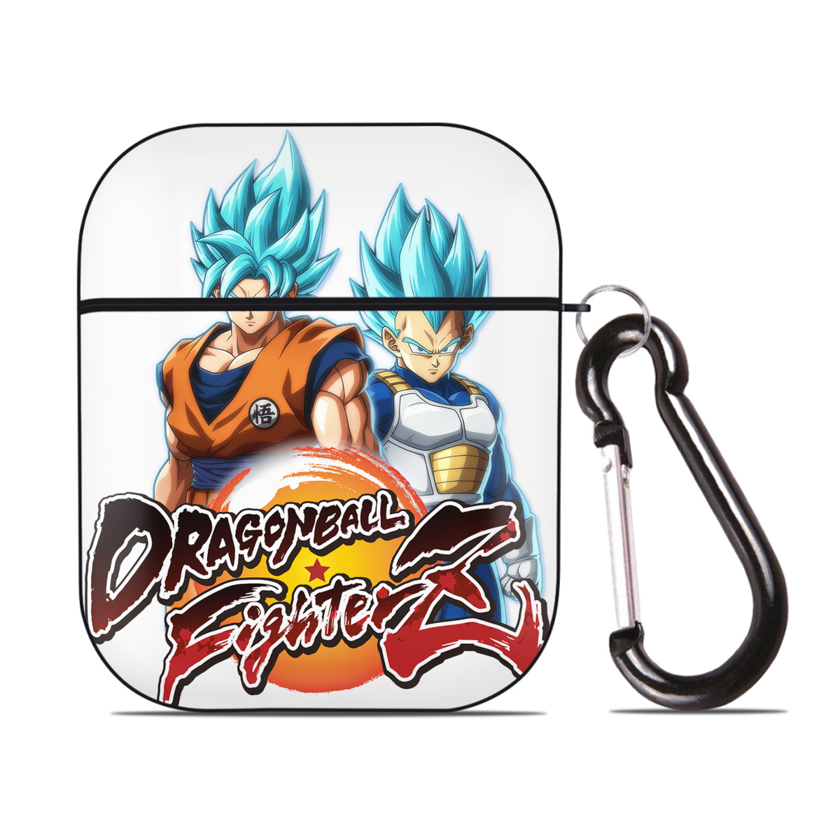 （画像用） ドラゴンボール DRAGON BALL AirPods 第2世代保護ケース ハードシェル ブラック 耐衝撃・防指紋・カラビナ付き