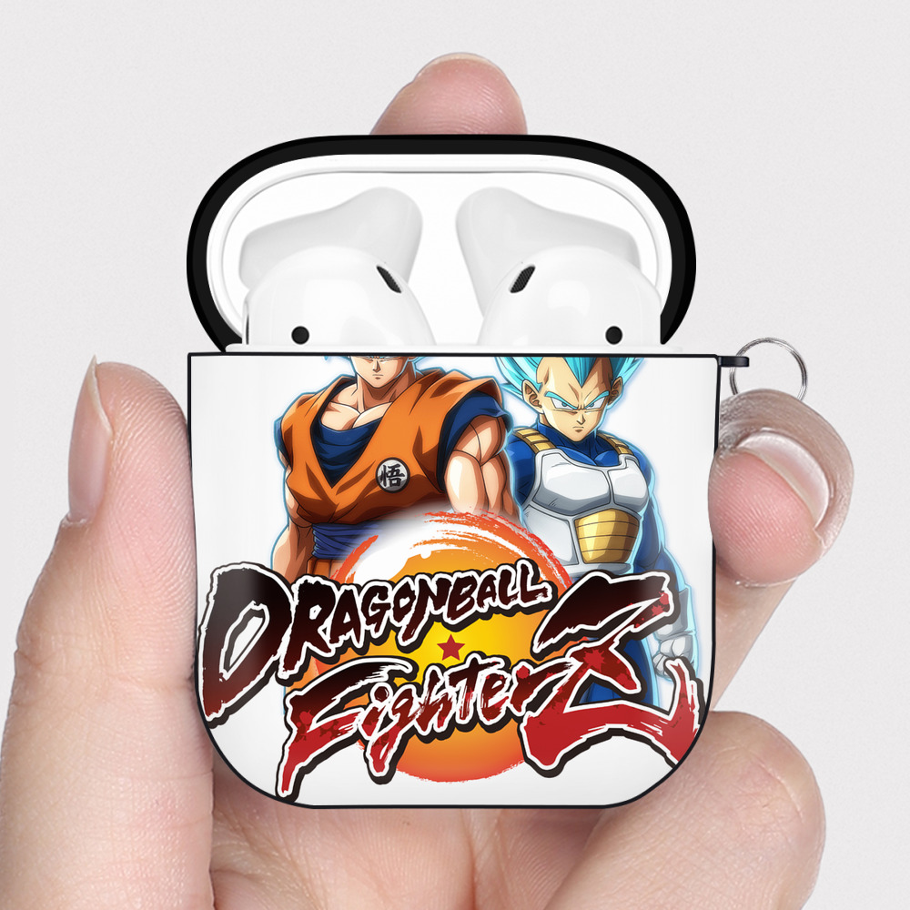 （画像用） ドラゴンボール DRAGON BALL AirPods 第2世代保護ケース ハードシェル ブラック 耐衝撃・防指紋・カラビナ付き