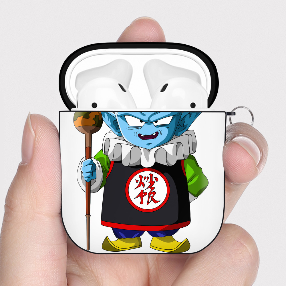 （画像用） ドラゴンボール DRAGON BALL AirPods 第2世代保護ケース ハードシェル ブラック 耐衝撃・防指紋・カラビナ付き