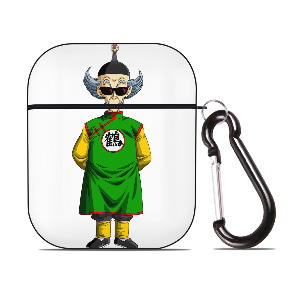 （画像用） ドラゴンボール DRAGON BALL AirPods 第2世代保護ケース ハードシェル ブラック 耐衝撃・防指紋・カラビナ付き