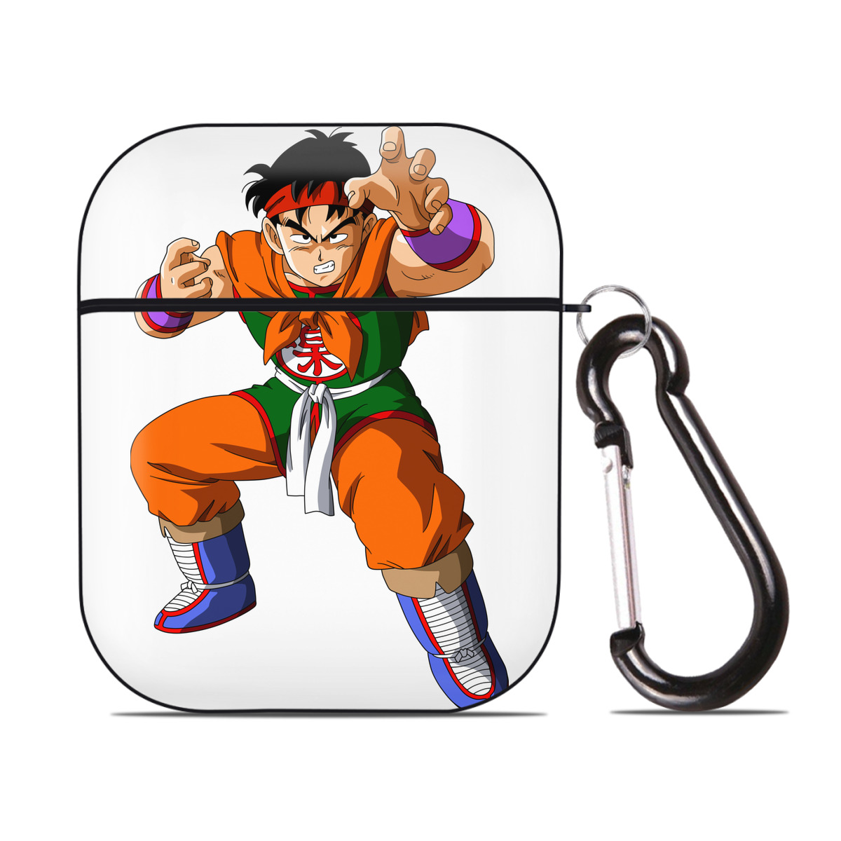 （画像用） ドラゴンボール DRAGON BALL AirPods 第2世代保護ケース ハードシェル ブラック 耐衝撃・防指紋・カラビナ付き