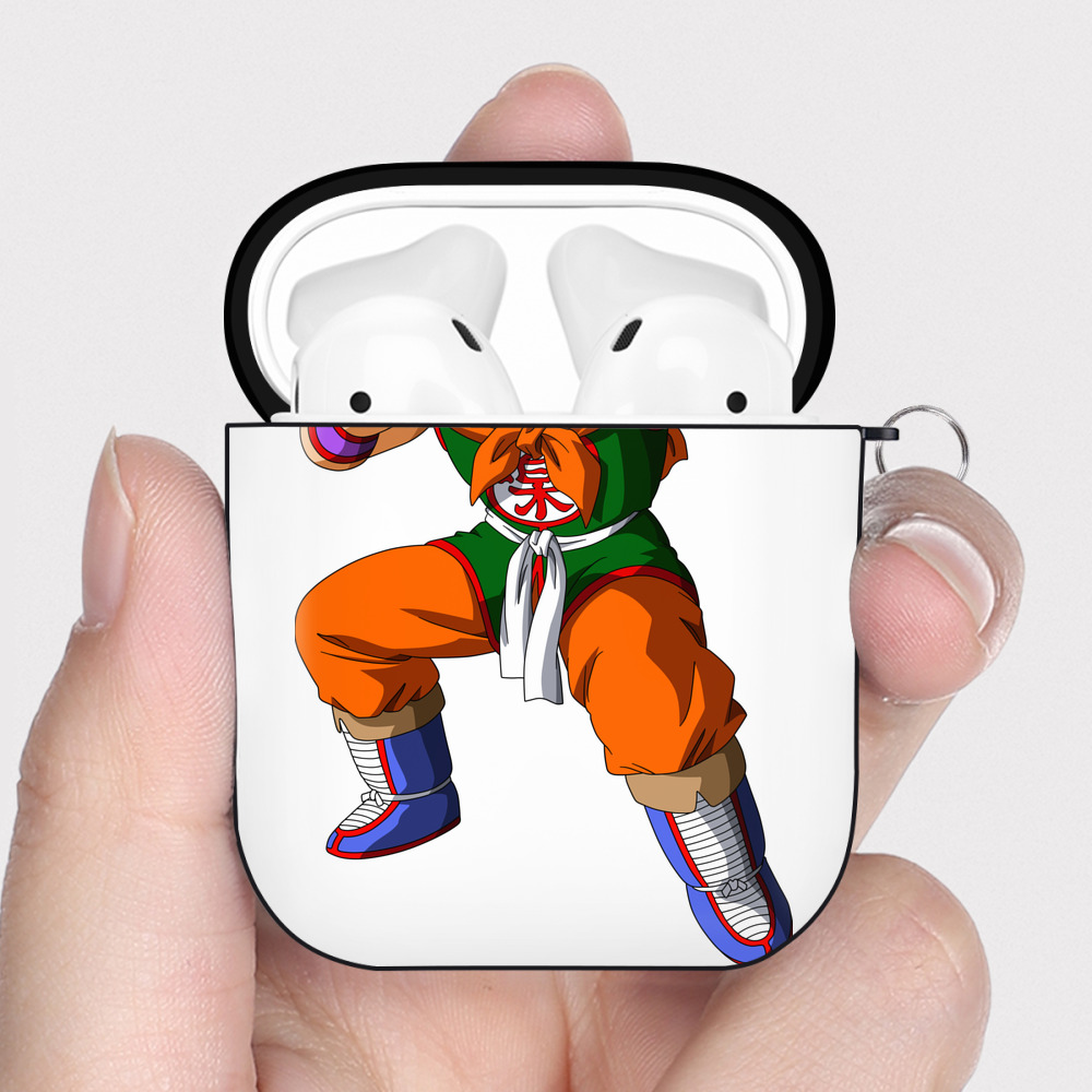 （画像用） ドラゴンボール DRAGON BALL AirPods 第2世代保護ケース ハードシェル ブラック 耐衝撃・防指紋・カラビナ付き