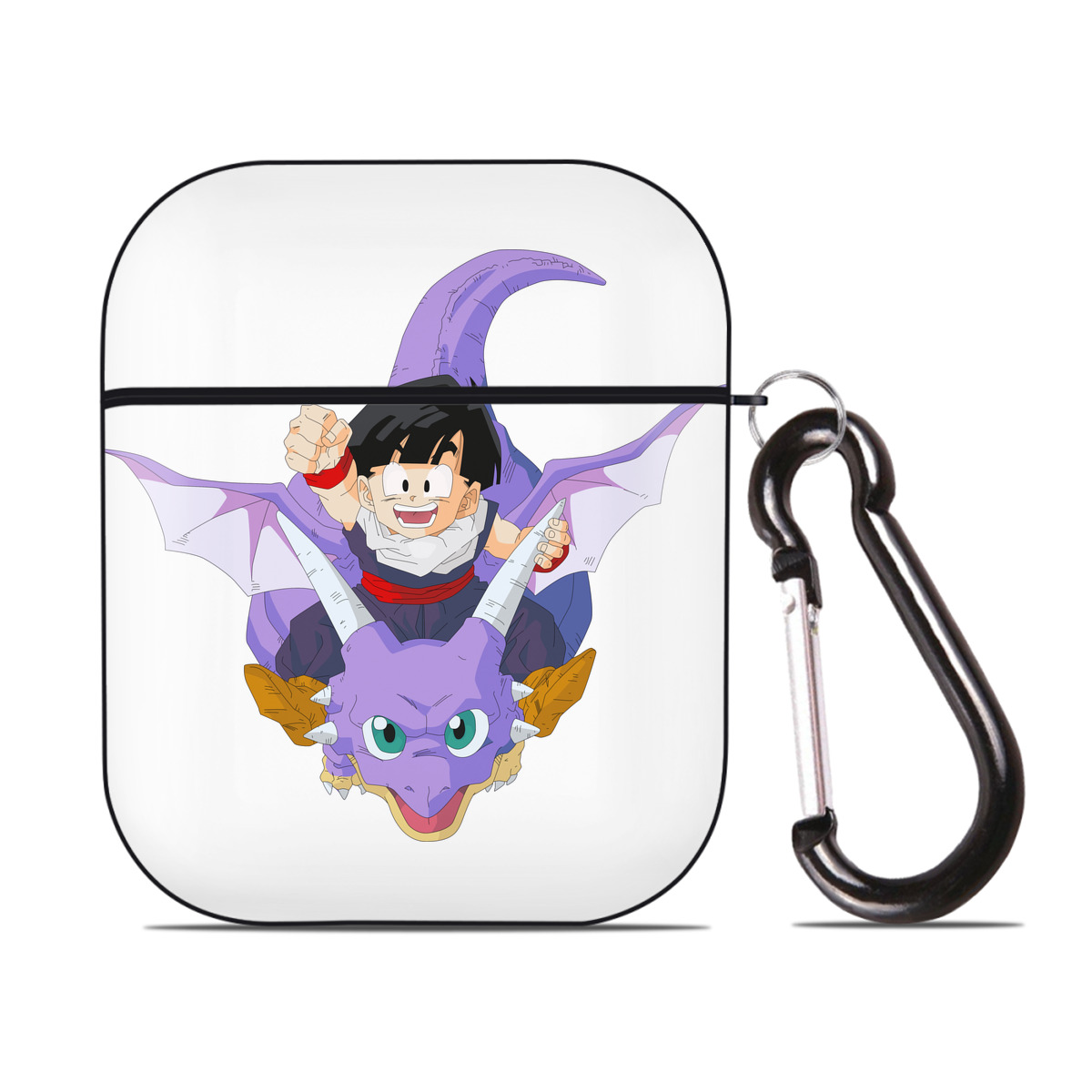 （画像用） ドラゴンボール DRAGON BALL AirPods 第2世代保護ケース ハードシェル ブラック 耐衝撃・防指紋・カラビナ付き