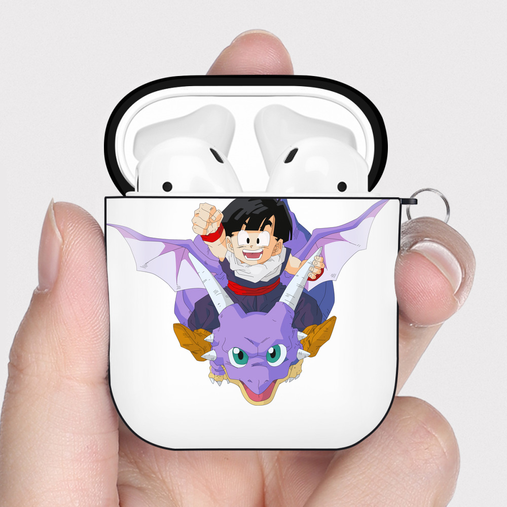 （画像用） ドラゴンボール DRAGON BALL AirPods 第2世代保護ケース ハードシェル ブラック 耐衝撃・防指紋・カラビナ付き