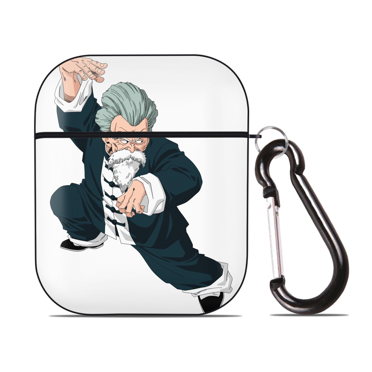 （画像用） ドラゴンボール DRAGON BALL AirPods 第2世代保護ケース ハードシェル ブラック 耐衝撃・防指紋・カラビナ付き