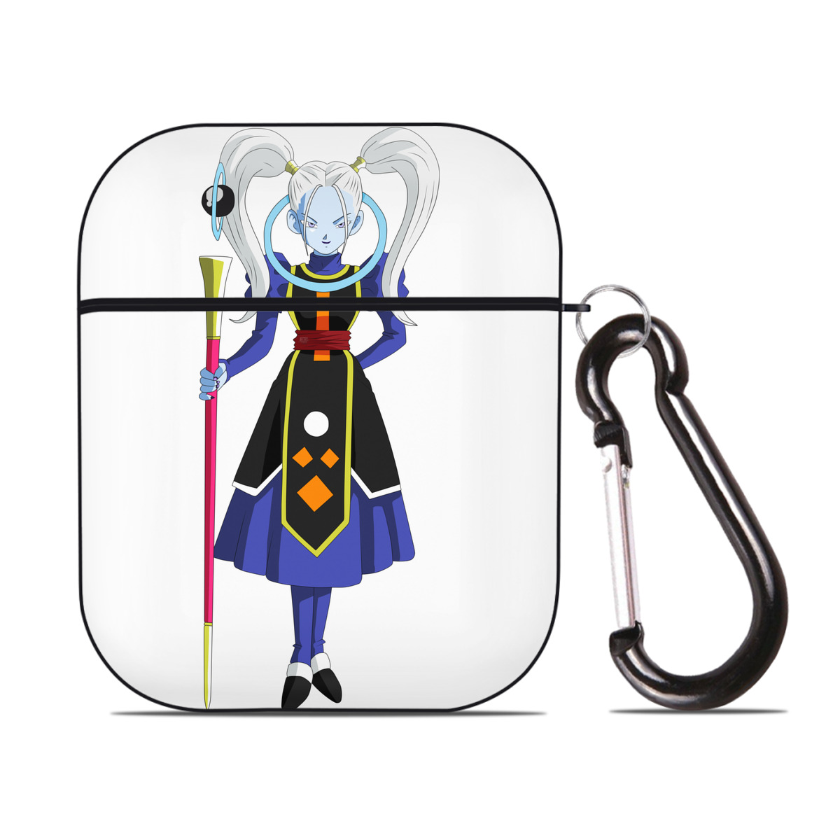 （画像用） ドラゴンボール DRAGON BALL AirPods 第2世代保護ケース ハードシェル ブラック 耐衝撃・防指紋・カラビナ付き
