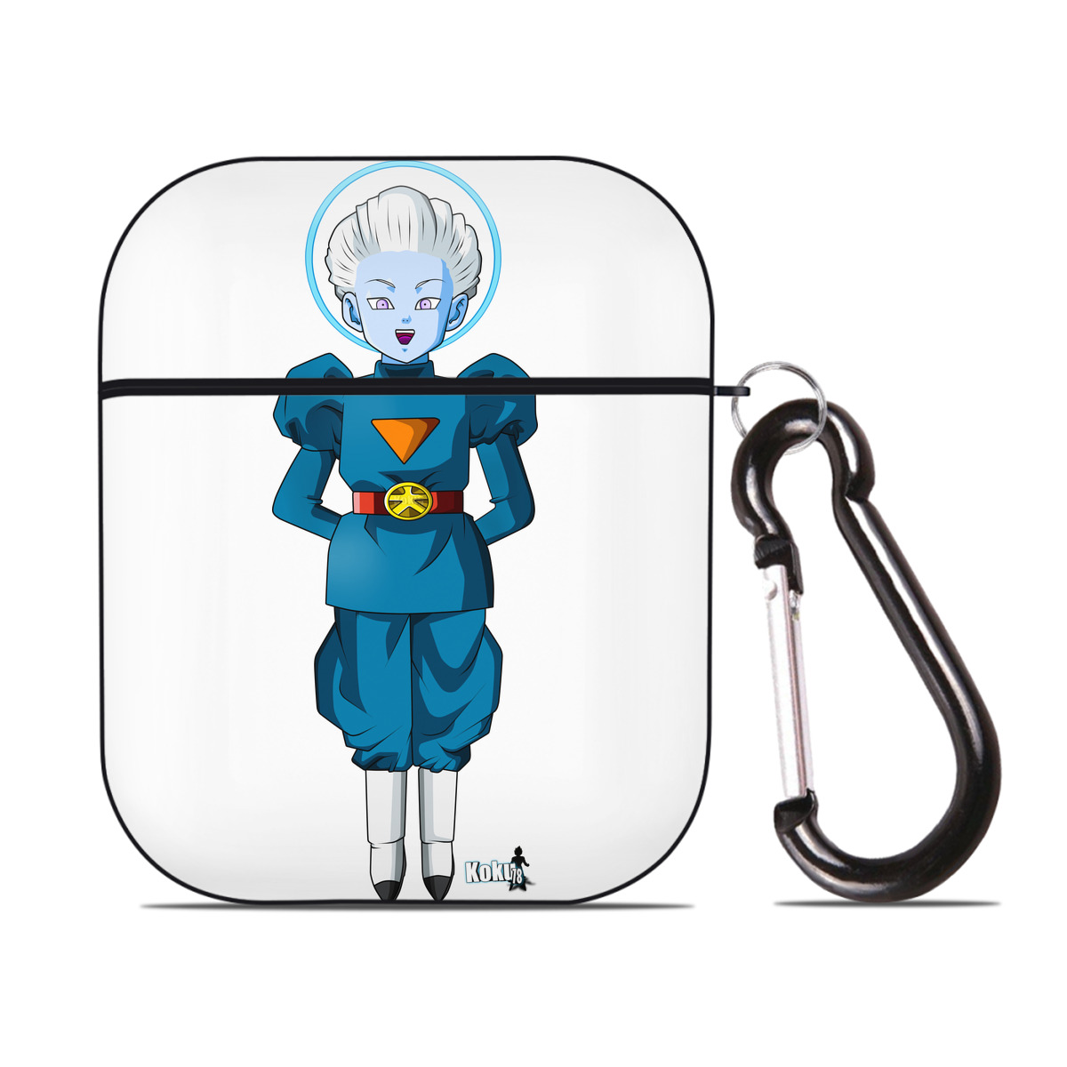 （画像用） ドラゴンボール DRAGON BALL AirPods 第2世代保護ケース ハードシェル ブラック 耐衝撃・防指紋・カラビナ付き