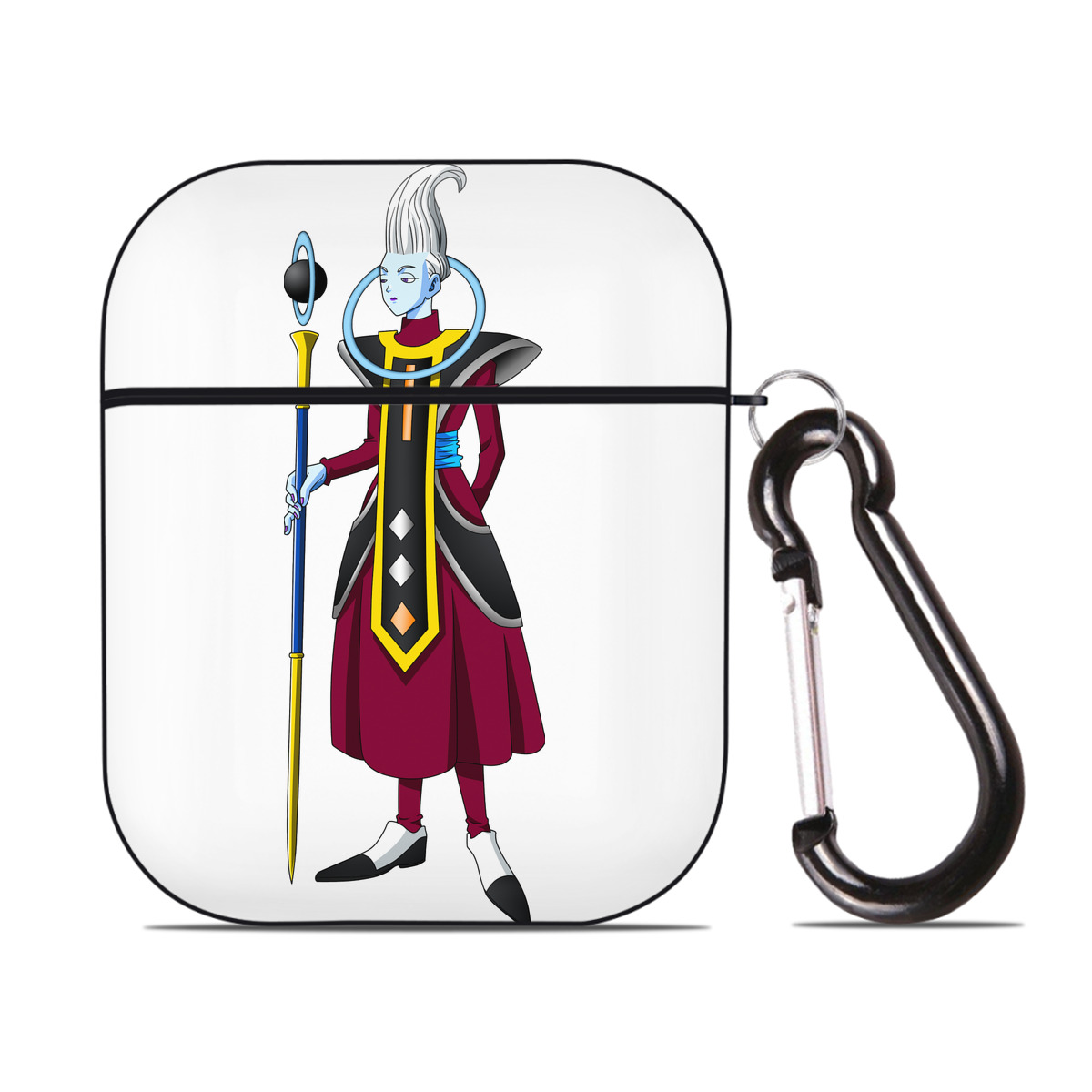 （画像用） ドラゴンボール DRAGON BALL AirPods 第2世代保護ケース ハードシェル ブラック 耐衝撃・防指紋・カラビナ付き