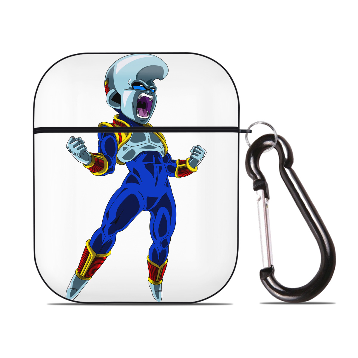 （画像用） ドラゴンボール DRAGON BALL AirPods 第2世代保護ケース ハードシェル ブラック 耐衝撃・防指紋・カラビナ付き