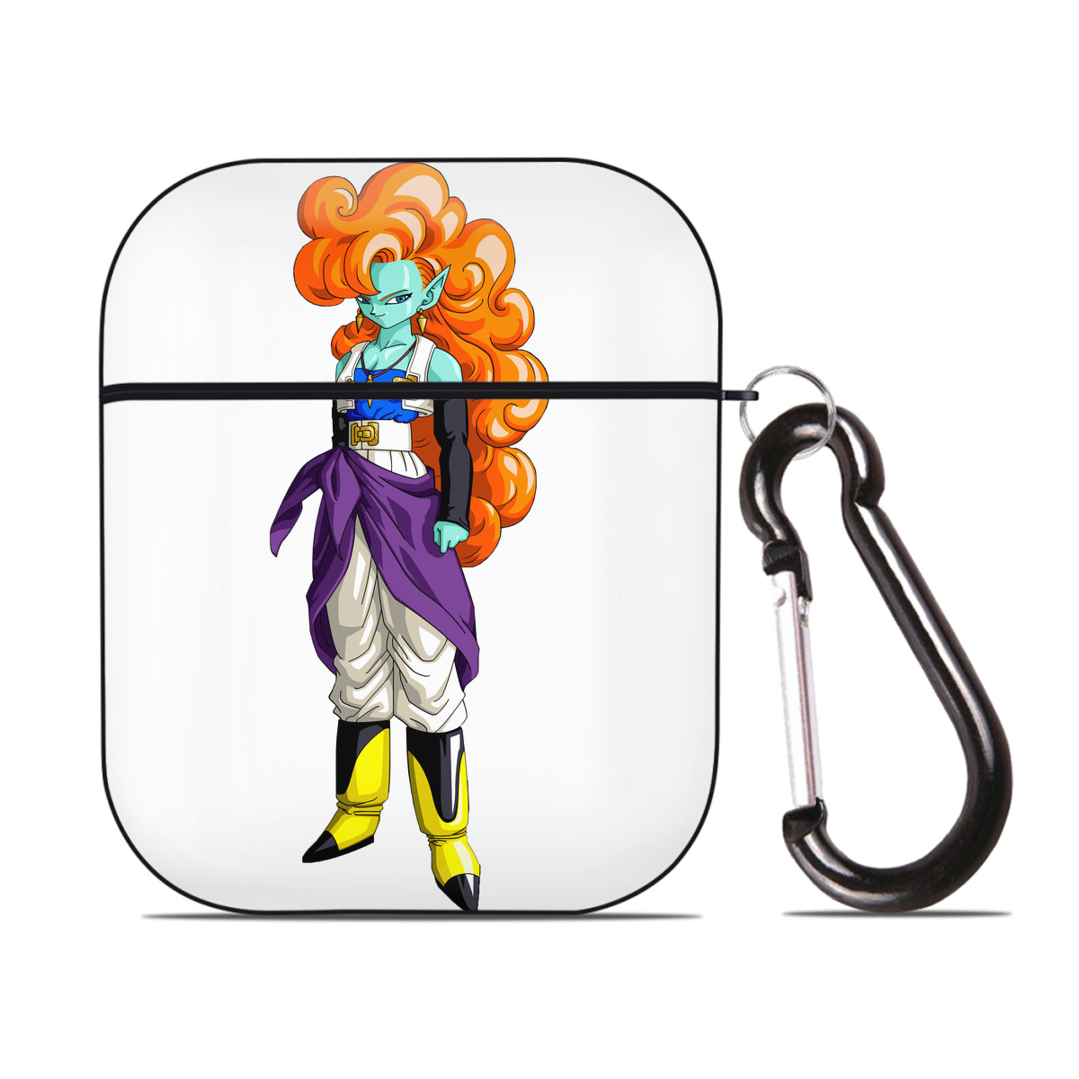 （画像用） ドラゴンボール DRAGON BALL AirPods 第2世代保護ケース ハードシェル ブラック 耐衝撃・防指紋・カラビナ付き
