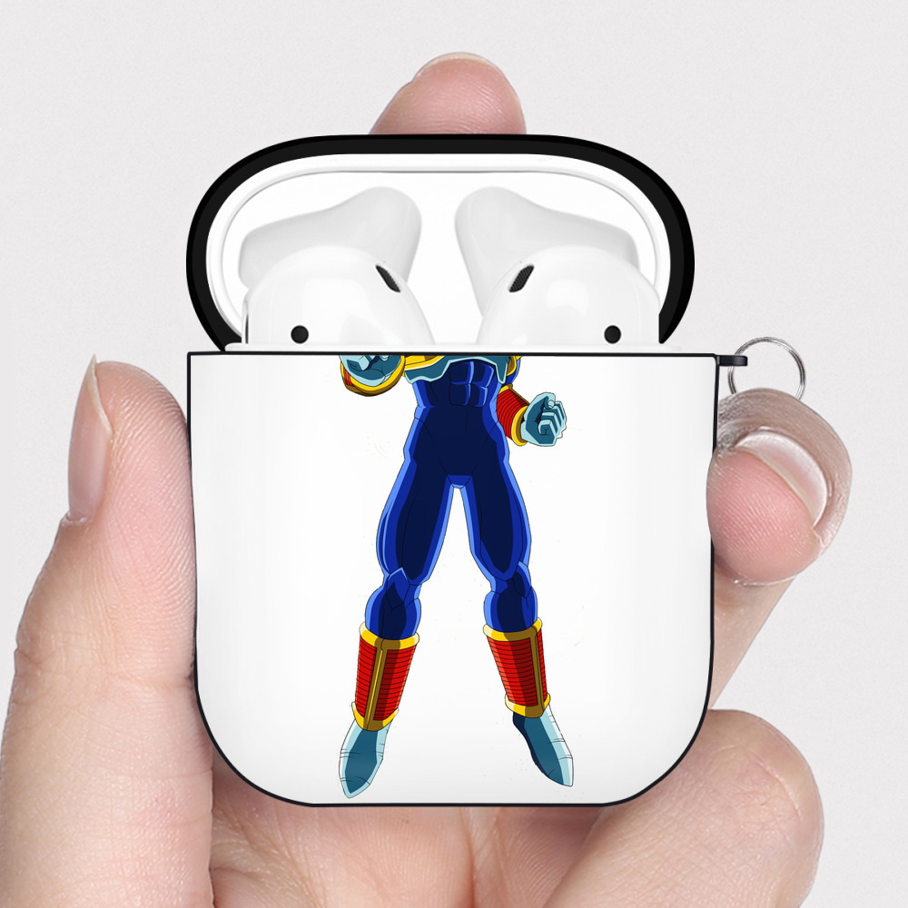 （画像用） ドラゴンボール DRAGON BALL AirPods 第2世代保護ケース ハードシェル ブラック 耐衝撃・防指紋・カラビナ付き