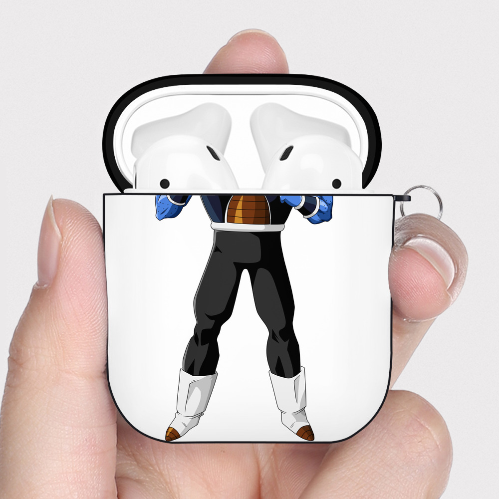 （画像用） ドラゴンボール DRAGON BALL AirPods 第2世代保護ケース ハードシェル ブラック 耐衝撃・防指紋・カラビナ付き