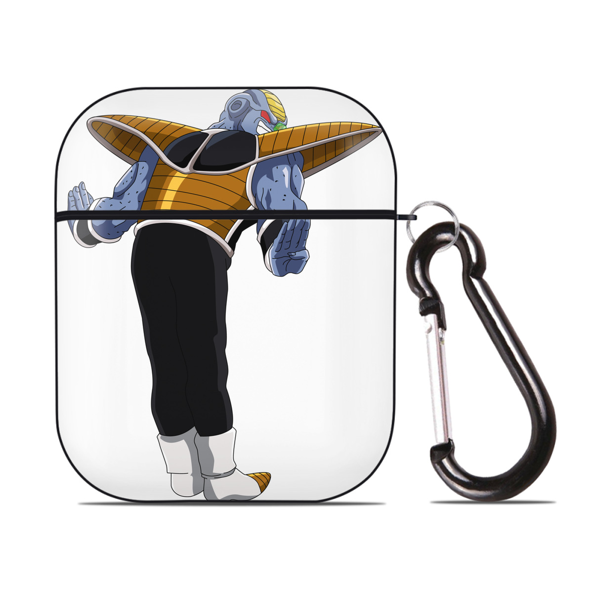 （画像用） ドラゴンボール DRAGON BALL AirPods 第2世代保護ケース ハードシェル ブラック 耐衝撃・防指紋・カラビナ付き