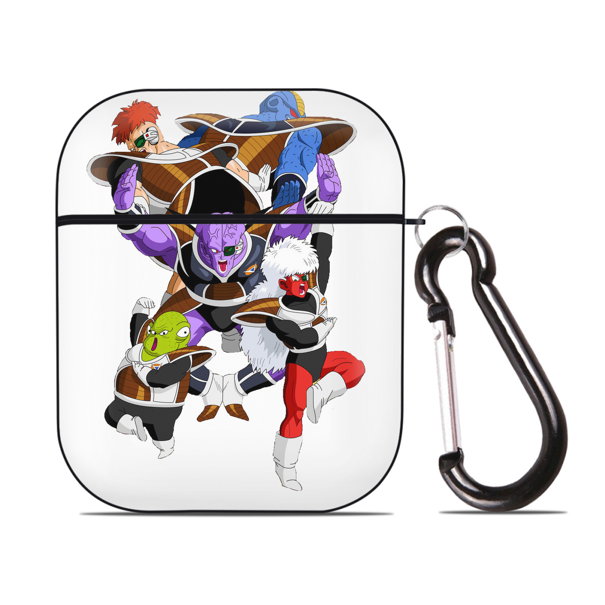 （画像用） ドラゴンボール DRAGON BALL AirPods 第2世代保護ケース ハードシェル ブラック 耐衝撃・防指紋・カラビナ付き