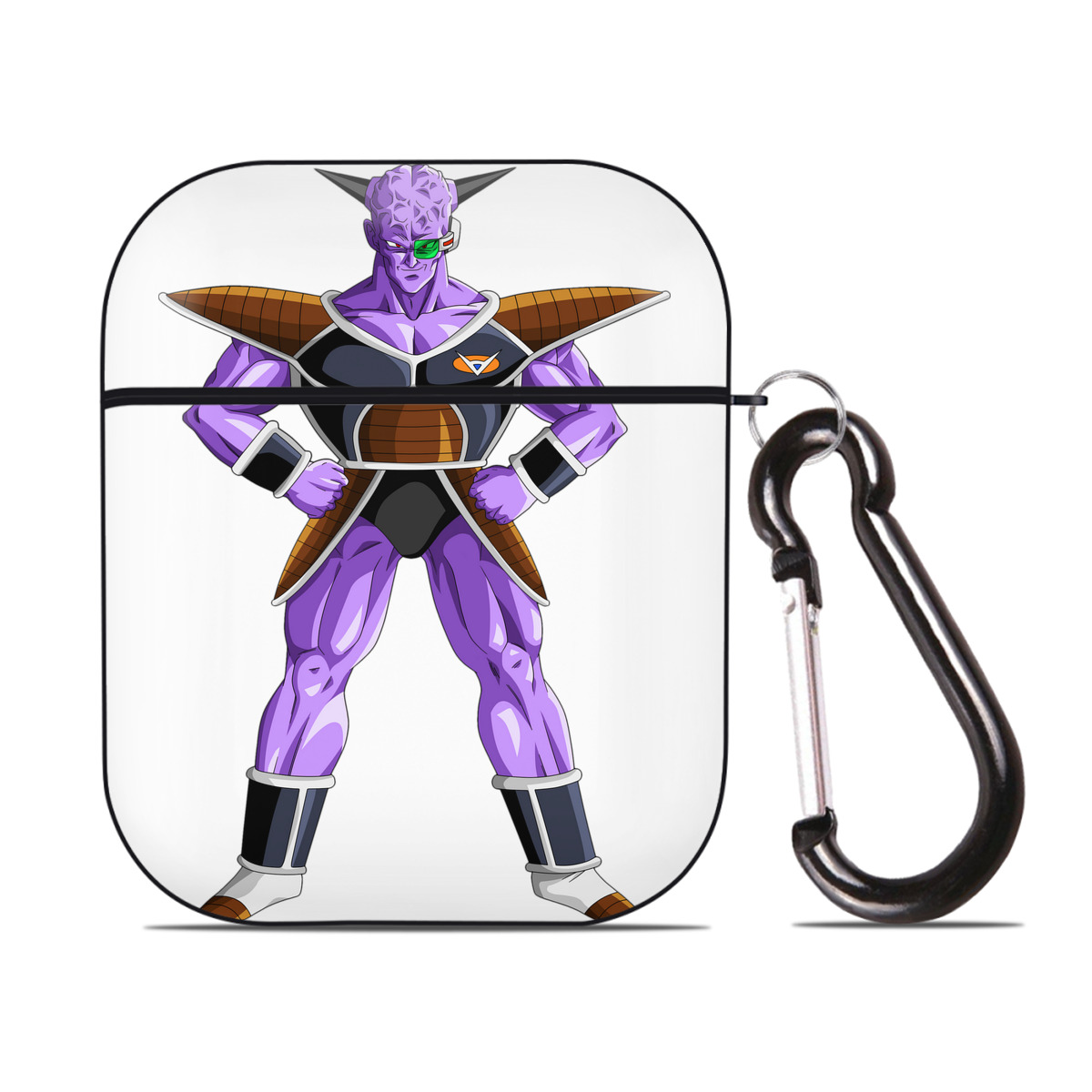 （画像用） ドラゴンボール DRAGON BALL AirPods 第2世代保護ケース ハードシェル ブラック 耐衝撃・防指紋・カラビナ付き